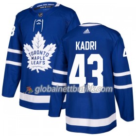 Toronto Maple Leafs Hockeydrakt Nazem Kadri 43 2017-2018 Blå Adidas Authentic - Herre